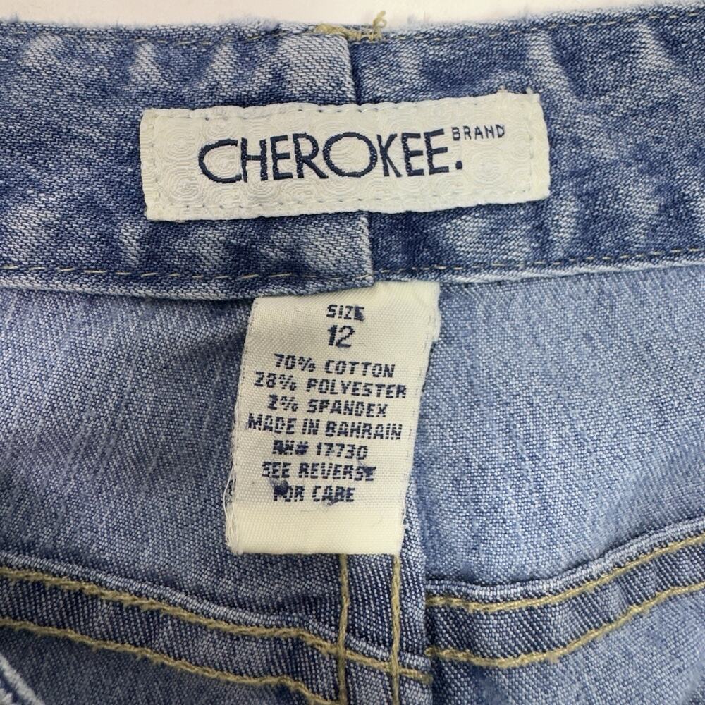 Vtg Cherokee Women's Cropped Denim Jeans | Bundle Lot Of 3 | Size 12 | y2k 90s - Picture 8 of 12
